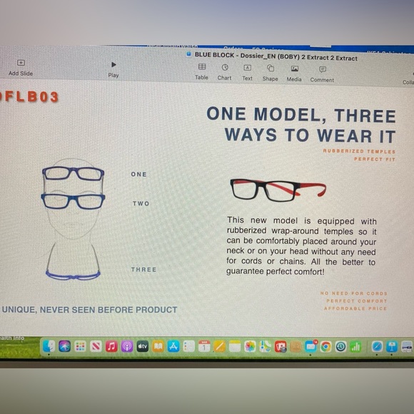 UNISEX blue block readers 1.00 - Picture 6 of 6